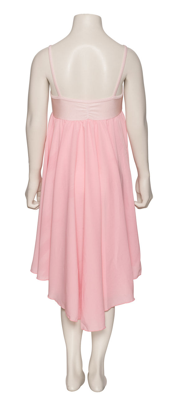Pale Pink All Sizes Plain Lyrical Dress Contemporary Ballet Dance Costume