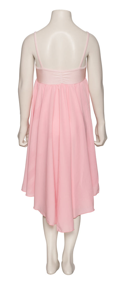 Pale Pink All Sizes Plain Lyrical Dress Contemporary Ballet Dance Costume