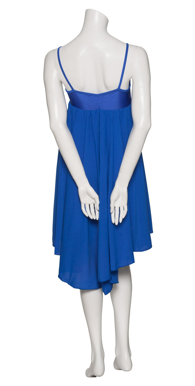 Royal Blue All Sizes Plain Lyrical Dress Contemporary Ballet Dance Costume