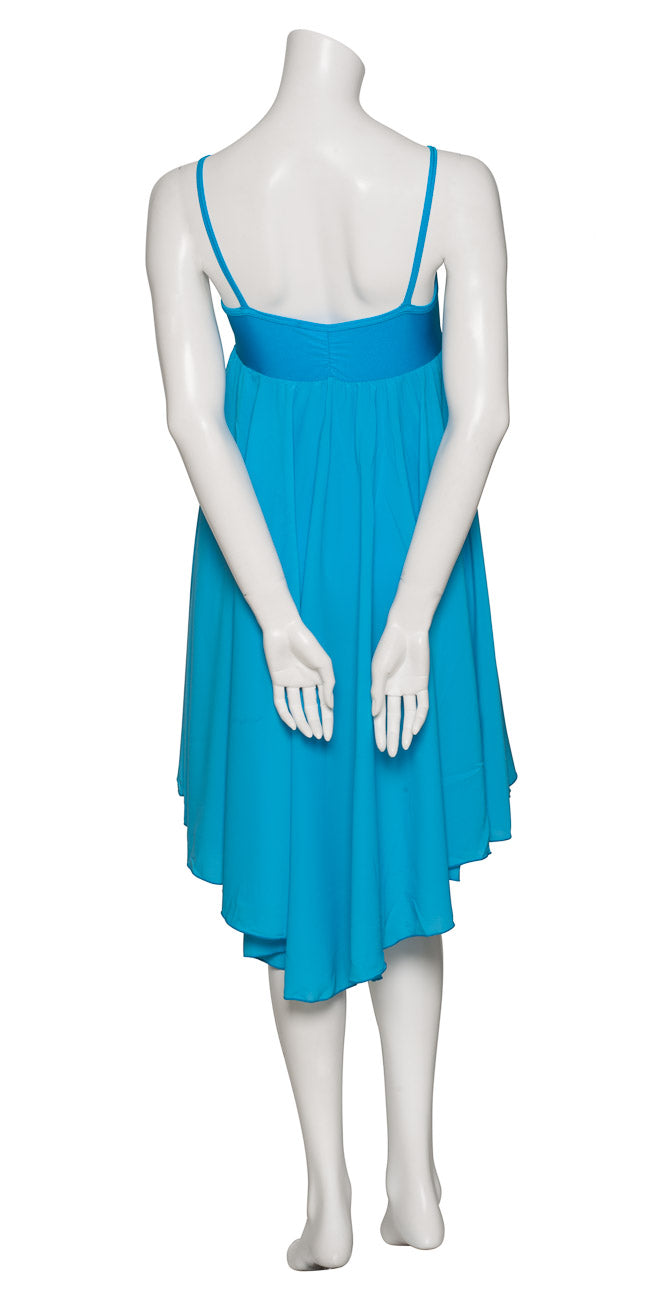 Turquoise All Sizes Plain Lyrical Dress Contemporary Ballet Dance Costume