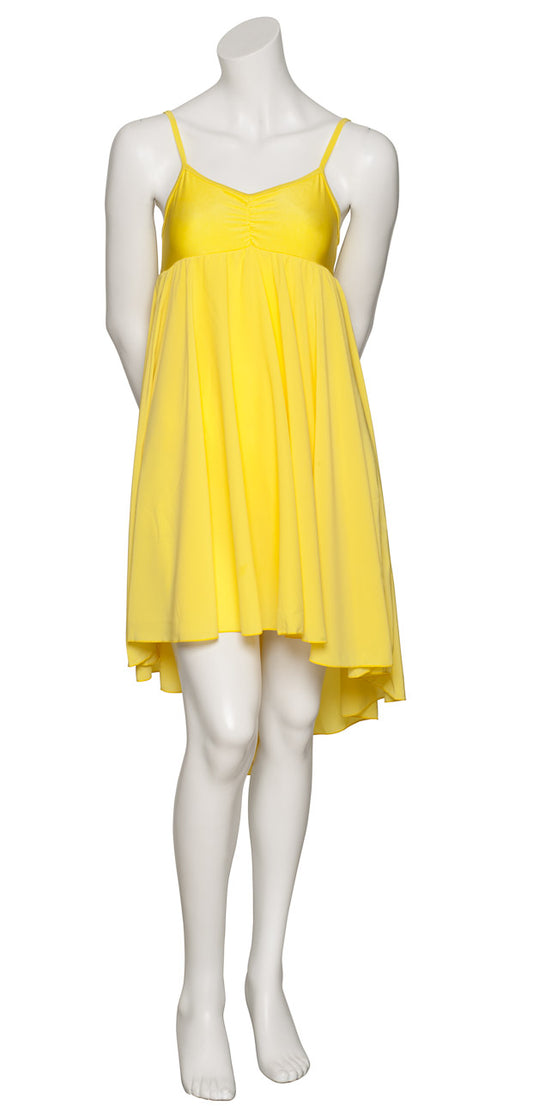 Yellow All Sizes Plain Lyrical Dress Contemporary Ballet Dance Costume