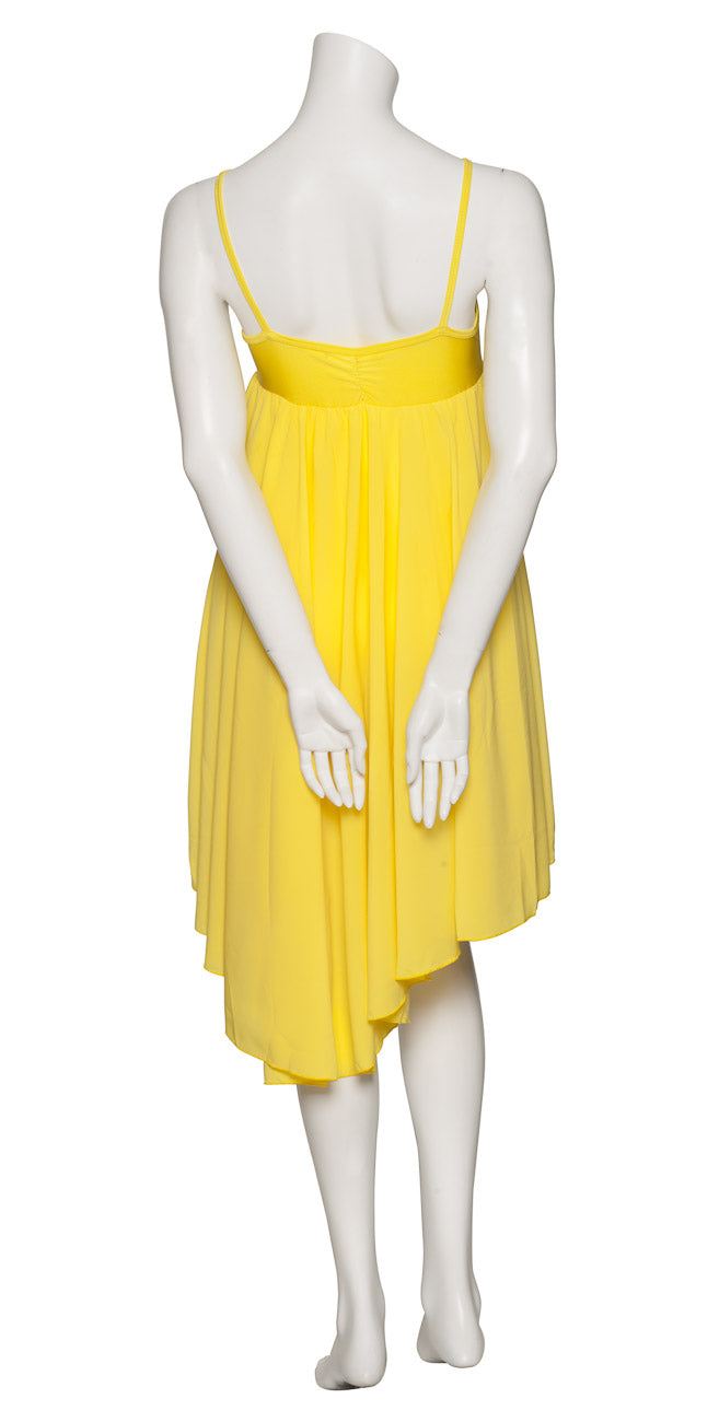 Yellow All Sizes Plain Lyrical Dress Contemporary Ballet Dance Costume