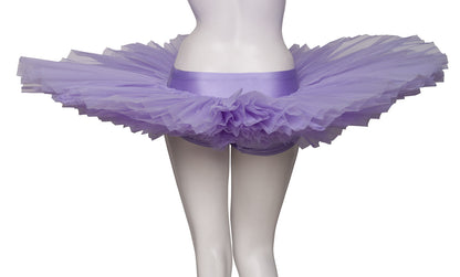 Girls Women's Lilac Premium Professional Dance Ballet Practise Pancake Plateau Tutu Skirt