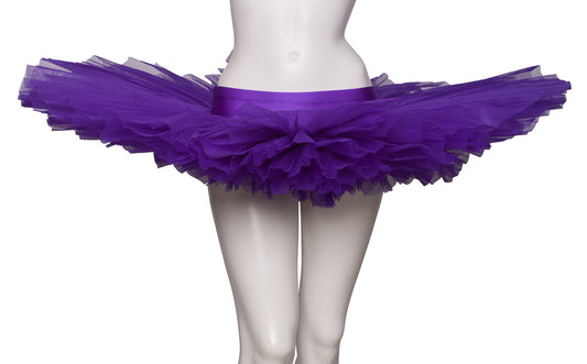 Girls Women's Purple Premium Professional Dance Ballet Practise Pancake Plateau Tutu Skirt