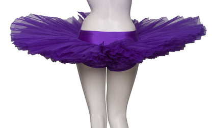Girls Women's Purple Premium Professional Dance Ballet Practise Pancake Plateau Tutu Skirt