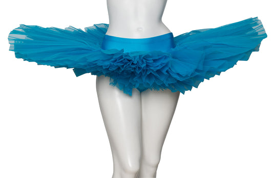 Girls Women's Turquoise Premium Professional Dance Ballet Practise Pancake Plateau Tutu Skirt