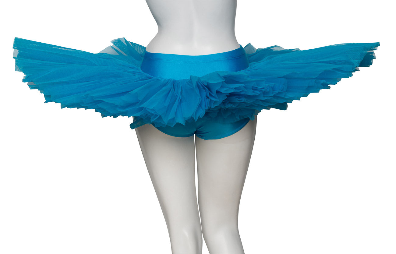 Girls Women's Turquoise Premium Professional Dance Ballet Practise Pancake Plateau Tutu Skirt