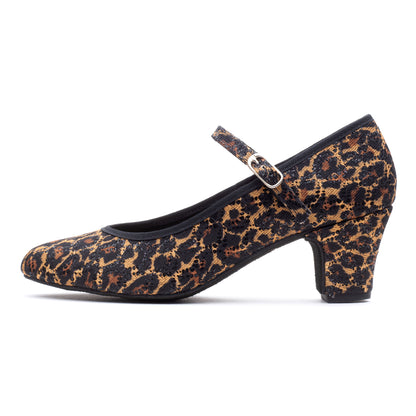 Black Panther Glitter Suede Sole Showtime Stage Dance Shoes 2 Inch Heel