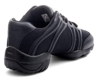 Black Lace Up Split Sole Jazz Dance Practice Shoes Sneakers Trainers