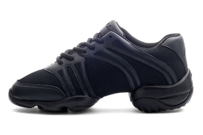 Black Lace Up Split Sole Jazz Dance Practice Shoes Sneakers Trainers