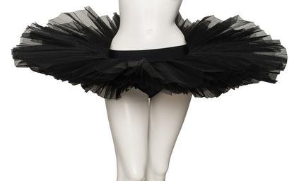 Girls Women's Black Premium Professional Dance Ballet Practise Pancake Plateau Tutu Skirt