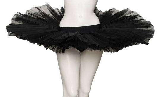 Girls Women's Black Premium Professional Dance Ballet Practise Pancake Plateau Tutu Skirt