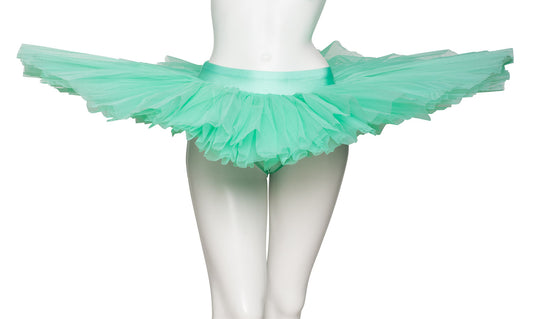 Girls Women's Mint Green Premium Professional Dance Ballet Practise Pancake Plateau Tutu Skirt