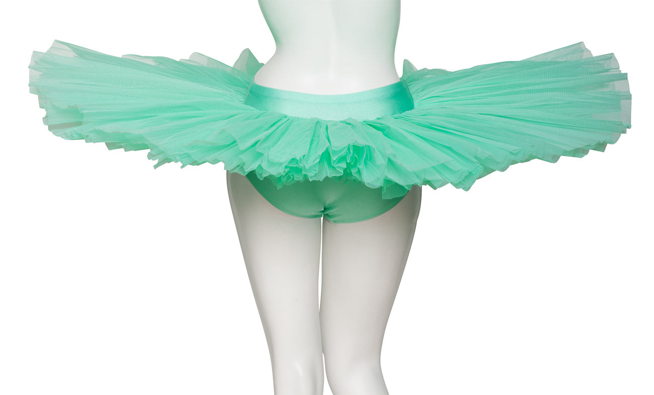 Girls Women's Mint Green Premium Professional Dance Ballet Practise Pancake Plateau Tutu Skirt