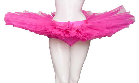 Girls Women's Hot Pink Premium Professional Dance Ballet Practise Pancake Plateau Tutu Skirt