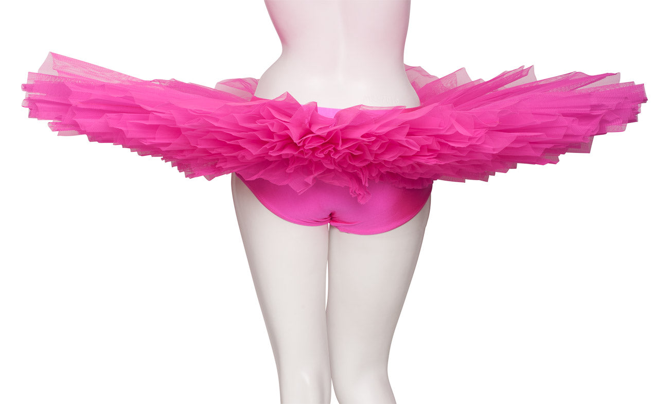 Girls Women's Hot Pink Premium Professional Dance Ballet Practise Pancake Plateau Tutu Skirt