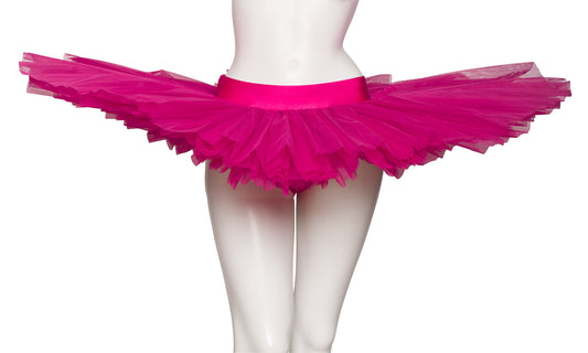 Girls Women's Fuchsia Premium Professional Dance Ballet Practise Pancake Plateau Tutu Skirt
