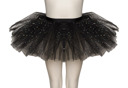 Black Premium SPARKLE Dance Ballet Tutu Skirt All Sizes