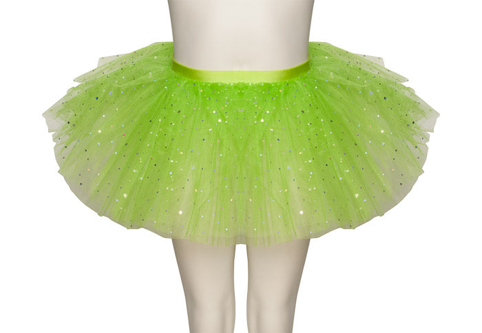 Lime Green Premium SPARKLE Dance Ballet Tutu Skirt All Sizes
