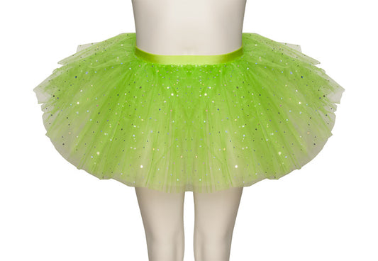 Lime Green Premium SPARKLE Dance Ballet Tutu Skirt All Sizes