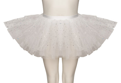 White Premium SPARKLE Dance Ballet Tutu Skirt All Sizes