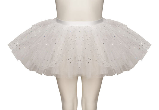 White Premium SPARKLE Dance Ballet Tutu Skirt All Sizes