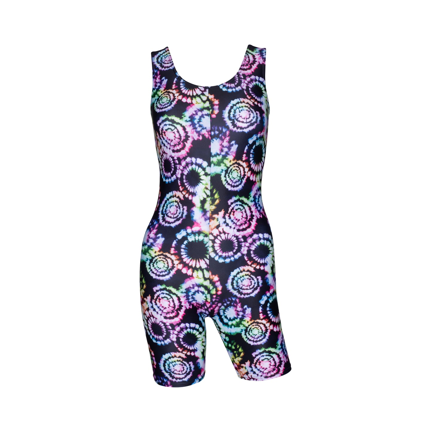 KDC018 Women's Girl's Variety Of Festival Multi Coloured Print Sleeveless Catsuit
