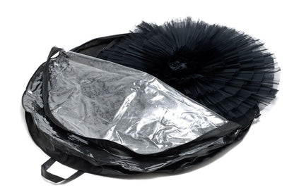 Girls Ladies Black Medium Tutu Cover Protector Carry Bag 110cm Diameter KB97