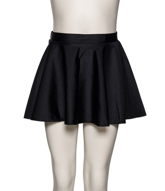 KDSK01 Girls All Colours Nylon Lycra Pull On Circular Dance Skirt