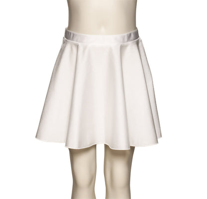 KDSK01 Girls All Colours Nylon Lycra Pull On Circular Dance Skirt