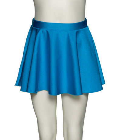 KDSK01 Girls All Colours Nylon Lycra Pull On Circular Dance Skirt