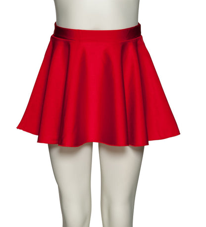 KDSK01 Girls All Colours Nylon Lycra Pull On Circular Dance Skirt