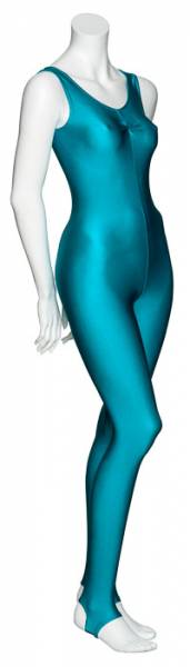 KDC013 Women's All Colours Lycra Ruched Front Sleeveless Stirrup Dance Catsuit