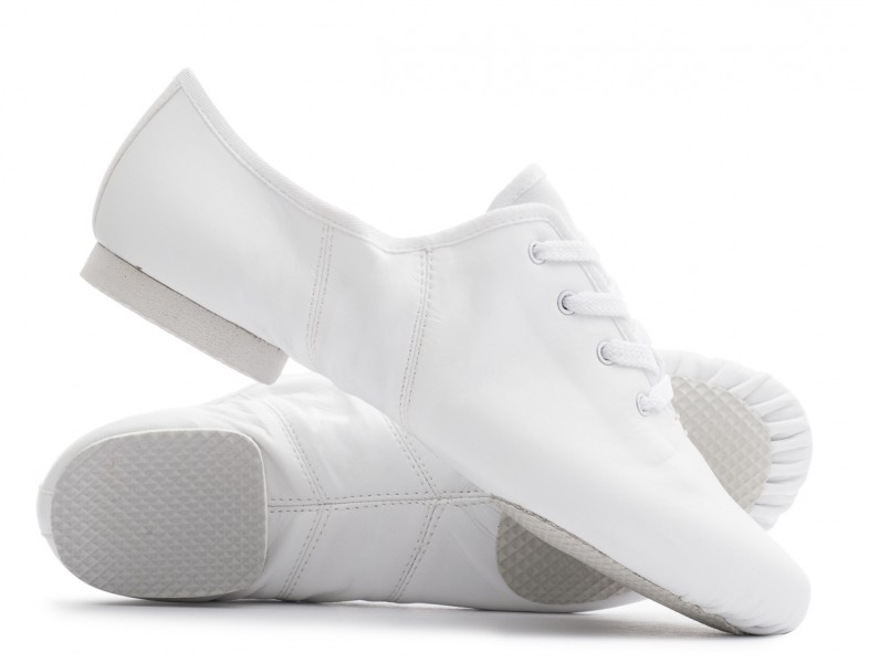 white jazz dance shoes