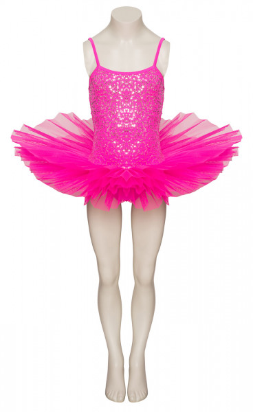 Pink Premium Dance Ballet with Silver Sequins