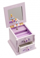 Lilac Ballet Dance Wooden Jewellery Box By Katz Christmas Birthday Present JB02 